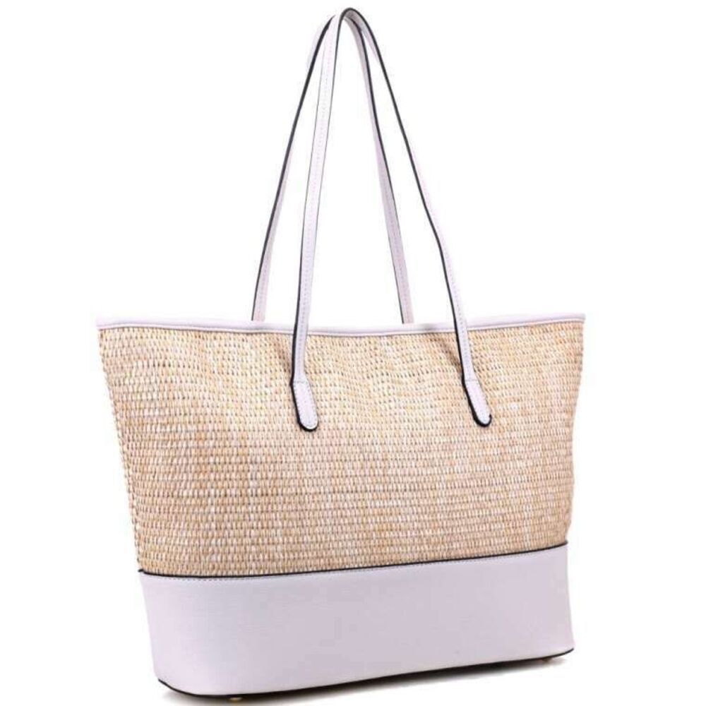 Woven Straw Shoulder Bag Women's Laptop Bag for Women Large Office Handbags